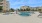 a pool in a courtyard