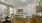 a large kitchen with a dining table